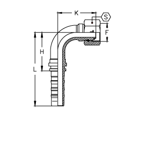 Фитинг серии CS BSP Внутренняя резьба O'RING угол 90° BS 5200 - ISO 12151-14 Фитинг серии CS BSP Внутренняя резьба O'RING угол 90° BS 5200 - ISO 12151-14