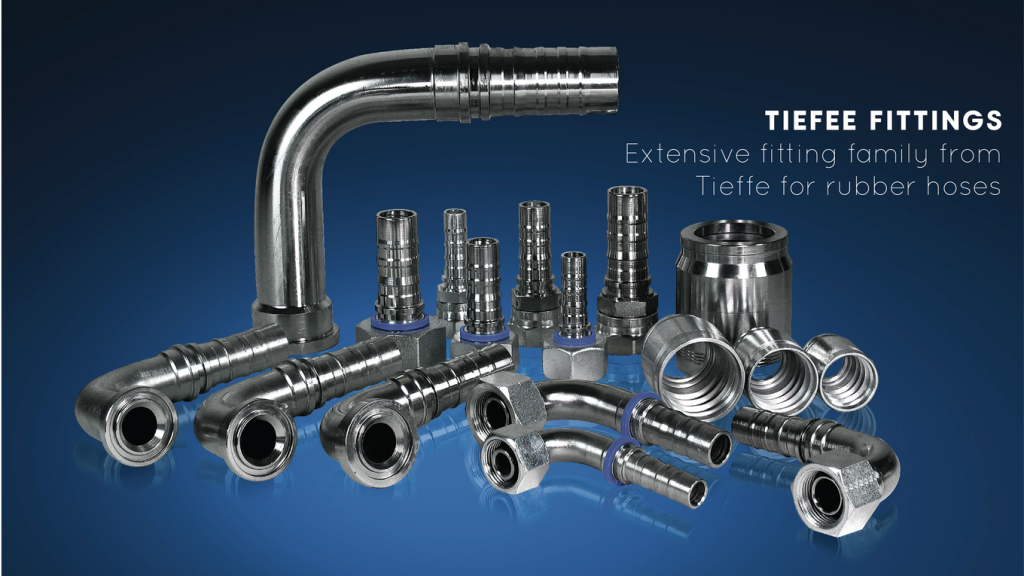 Tieffe ferrules and fittings for rusbber hoses