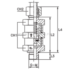Обратный клапан с наружной резьбой BSP в сборе с B3